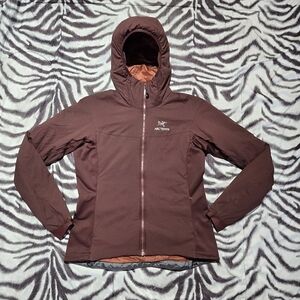 Arcteryx Atom LT insulated zip-up hybrid hoodie jacket womens size L maroon